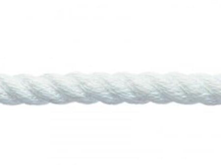 Polyester örgü halat, beyaz, 24mm